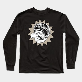 Rebel Eagle Motorcycle Design Long Sleeve T-Shirt